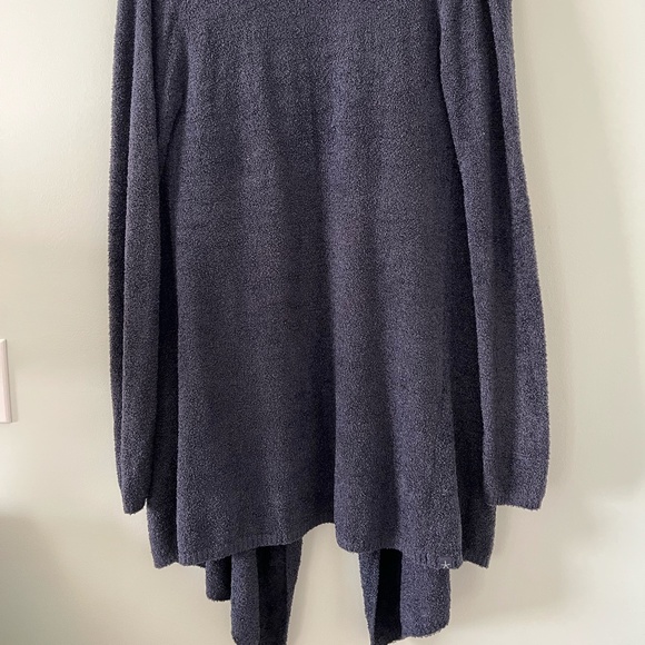 Barefoot Dreams Cozy Chic Lite Slate Blue Open Front Cardigan Size S/M - Picture 6 of 11